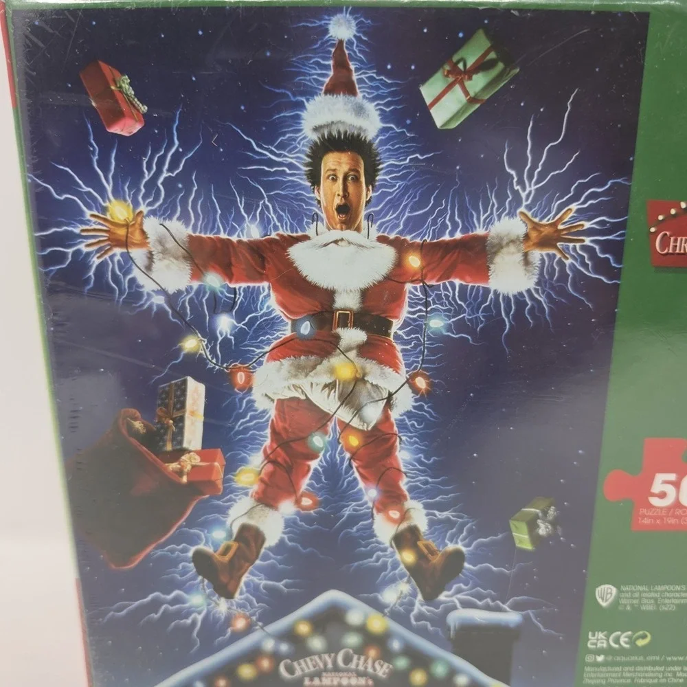 Chevy Chase National Lampoon's Christmas Vacation Aquarius 500 pc Puzzle NEW